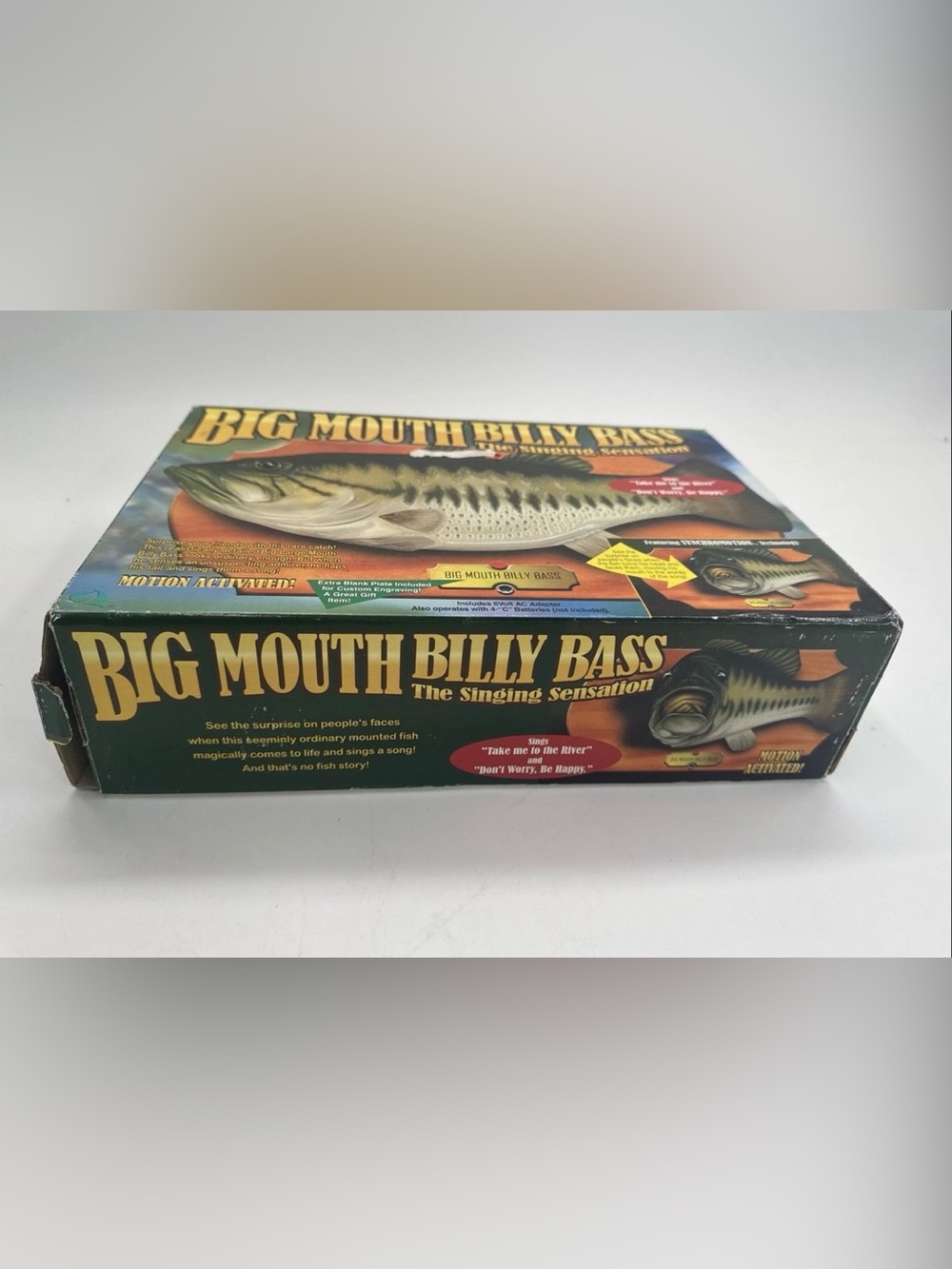 Big Mouth Billy Bass 1998 Original Motion Activated Singing Fish NEW open box - Picture 10 of 13